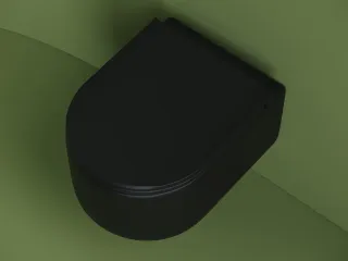 Подвесной унитаз Ceramica Nova Ulma CN4006MB безободковый чёрный матовый